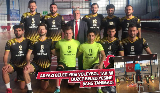 Akyazı Belediyesi Voleybol takımı Çilimli Belediyesine şans tanımadı
