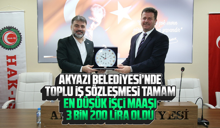 Akyazı Belediyesinde en düşük işçi maaşı 3 bin 200 lira oldu