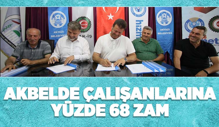  Akyazı Belediyesi’nde sözleşme sevinci 