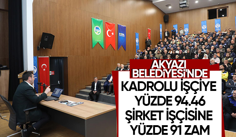 Akyazı Belediyesi’nde toplu sözleşme sevinci