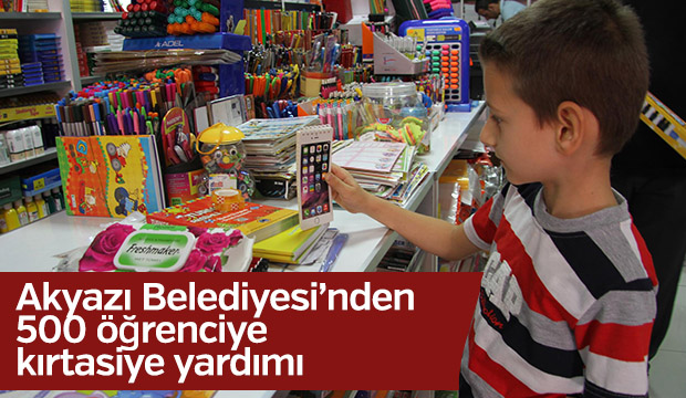 Akyazı Belediyesinden 500 Öğrenciye Kırtasiye Yardımı