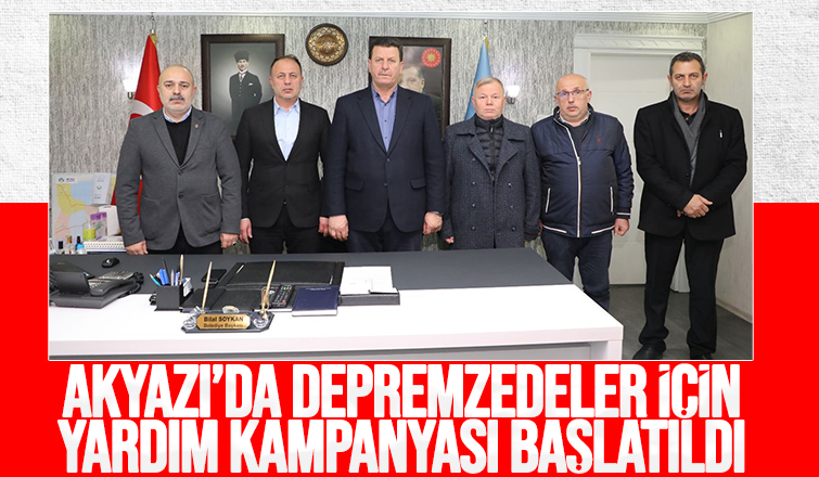 Akyazı Belediyesi’nden depremzedeler için yardım kampanyası