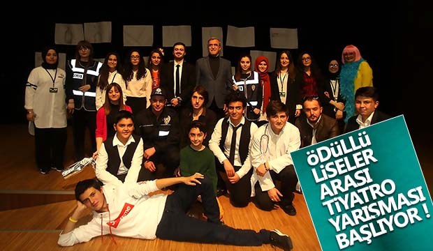 AKYAZI BELEDİYESİNDEN ÖDÜLLÜ LİSELER ARASI TİYATRO YARIŞMASI