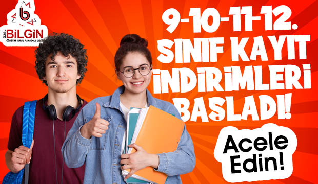 Akyazı Bilgin Eğitim Kurumlarında kayıtlar başladı