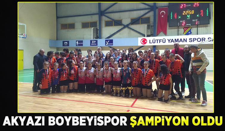 Akyazı Boybeyispor Şampiyon oldu