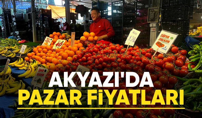 Akyazı Çarşamba Pazarı’nda domates zirvede