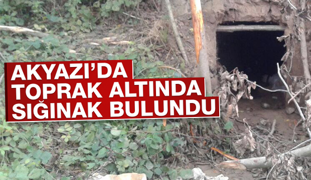 Akyazı Çıldırlarda Sığınak Bulundu