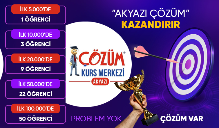 Akyazı Çözüm Kurs Merkezi - Başarıya Giden Yol!