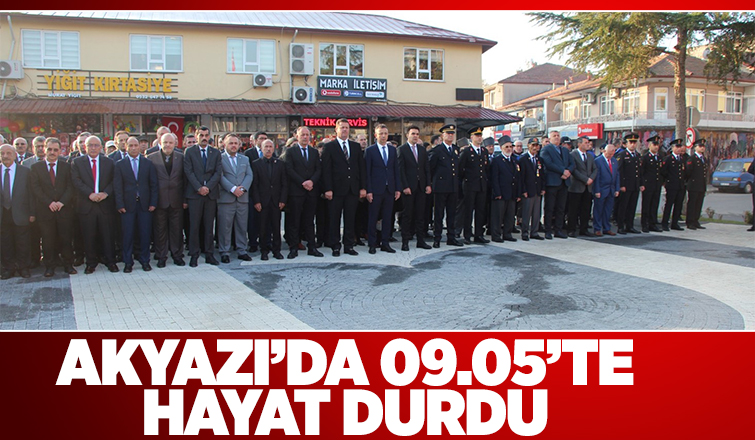 Akyazı'da 10 Kasım töreni düzenlendi