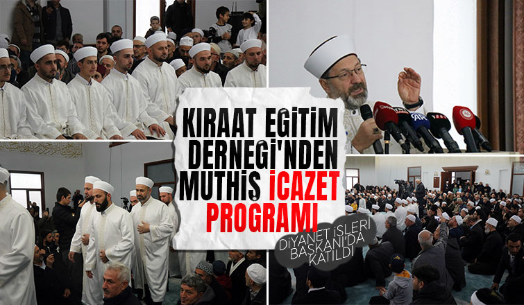 Akyazı'da 24 öğrenci için icazet programı düzenlendi