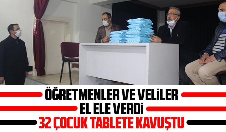 Akyazı'da 32 çocuk tablete kavuştu