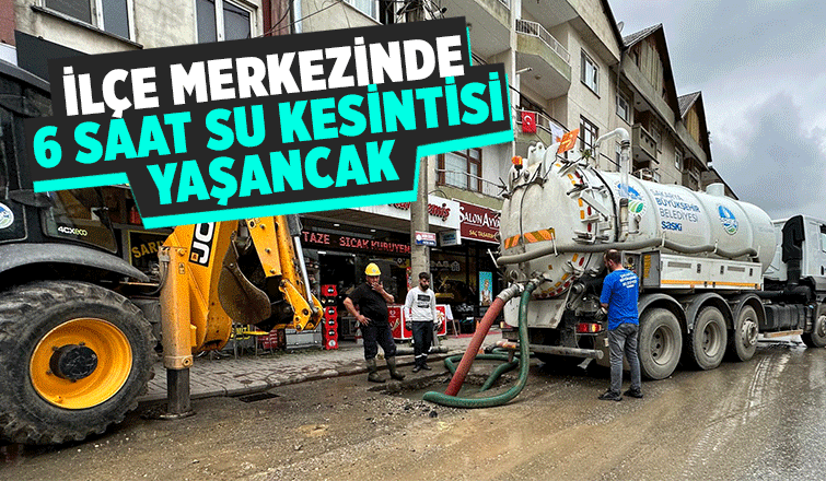Akyazı'da 6 saatlik  su kesintisi