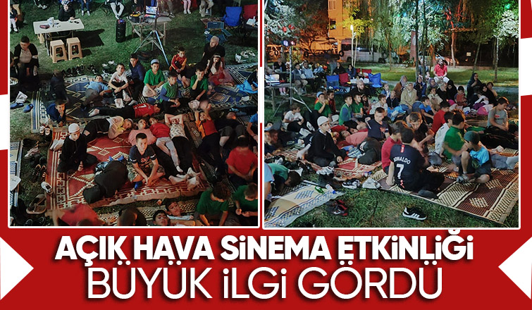 Akyazı'da açık hava sineması etkinliği