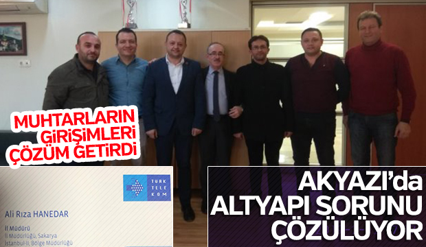 AKYAZI da ALTYAPI SORUNU ÇÖZÜLÜYOR
