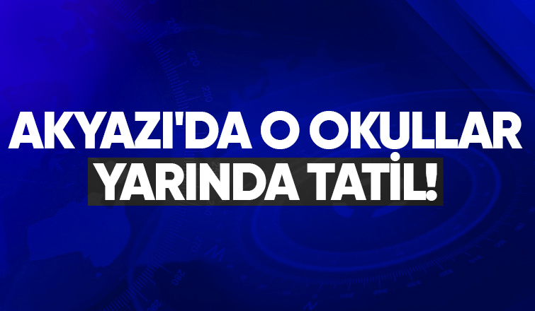 Akyazı'da bazı okullar kar nedeniyle tatil edildi