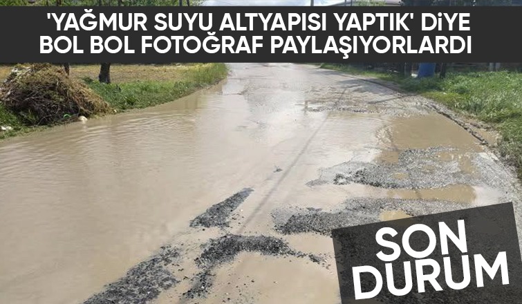 Akyazı'da bazı sokaklar çamur deryasına döndü