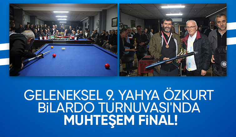 Akyazı'da Bilardo Turnuvası Finali Gerçekleşti