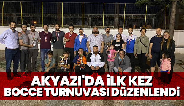 Akyazı'da bocce turnuvası