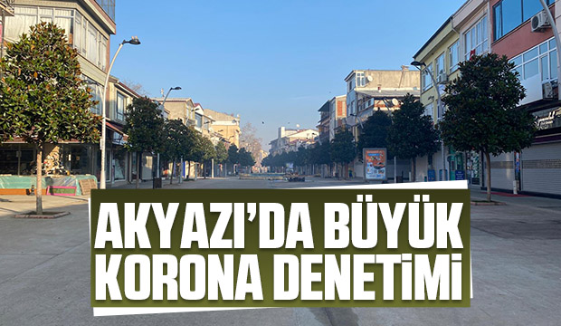Akyazı'da büyük korona denetimi