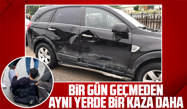 Akyazı'da cip ile çarpışan motosikletli yaralandı