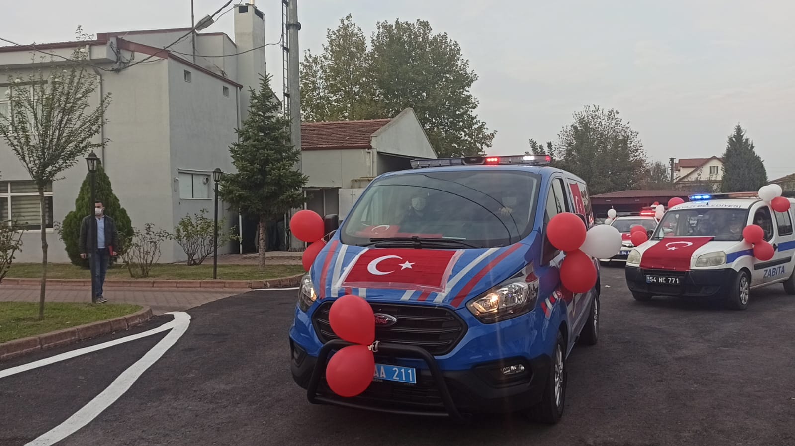 Akyazı'da cumhuriyet konvoyu
