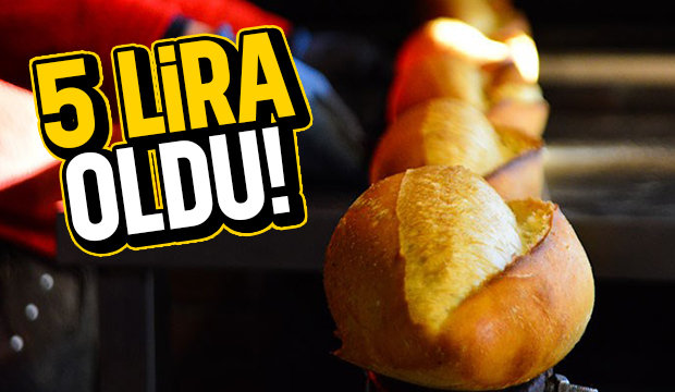 Akyazı'da ekmek 5 lira oldu