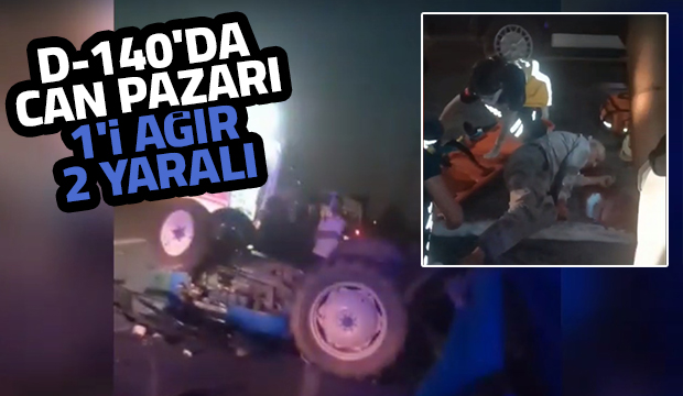 Akyazı'da feci kaza: 1'i ağır 2 yaralı