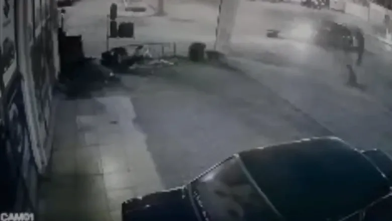 Akyazı'da feci kaza kamerada