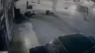 Akyazı'da feci kaza kamerada