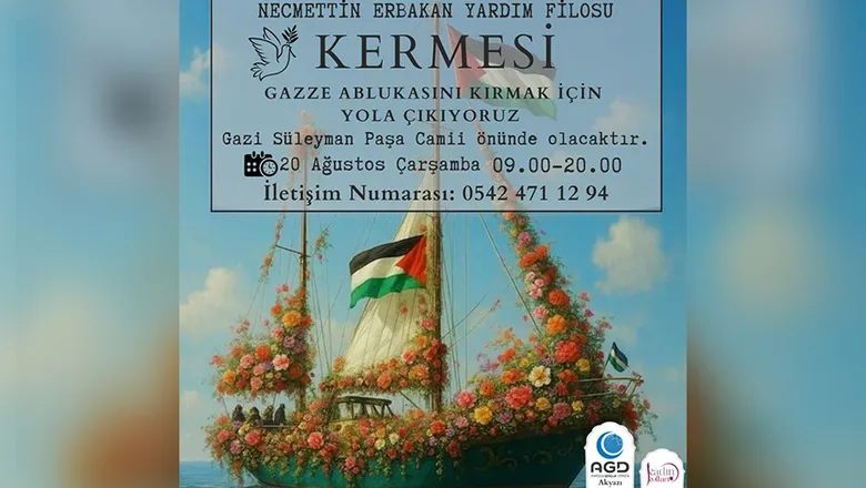 Akyazı'da Gazze'ye yardım için kermes