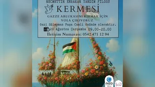 Akyazı'da Gazze'ye yardım için kermes