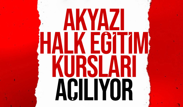 Akyazı'da halk eğitim kurs kayıtları başlıyor