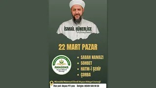 Akyazı'da İsmail Hünerlice'den Sohbet ve Hatm-İ Şerif programı 