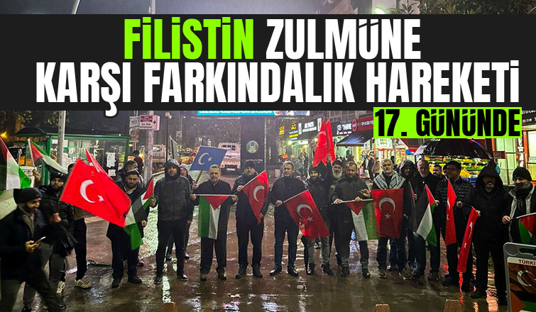 Akyazı'da İsrail protestosu