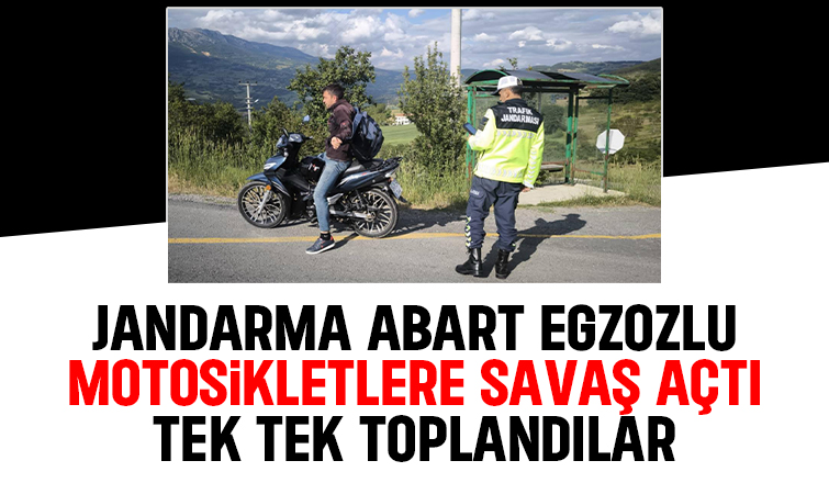 Akyazı'da jandarmadan abart egzoz denetimi