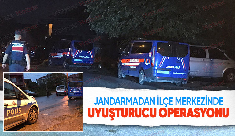 Akyazı'da jandarmadan uyuşturucu operasyonu