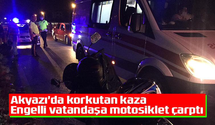 Akyazı'da kaza: 1 yaralı