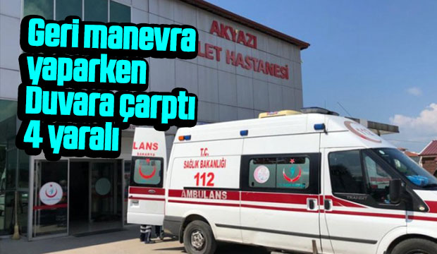 Akyazı'da kaza: 4 yaralı