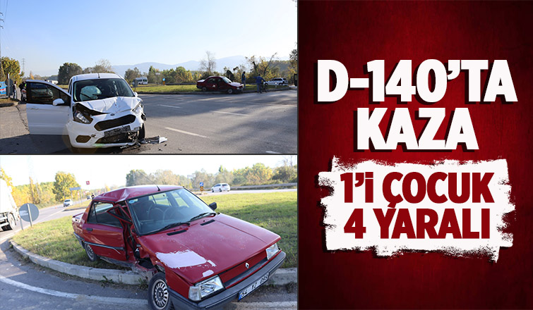 Akyazı'da kaza: 4 yaralı