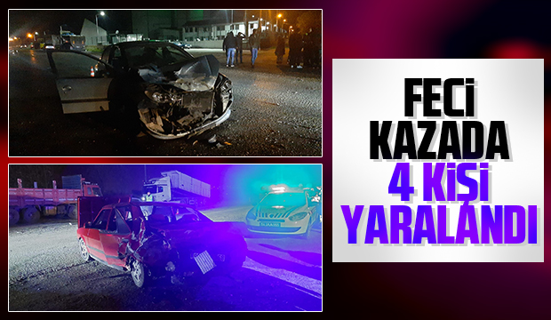 Akyazı'da kaza: 4 yaralı