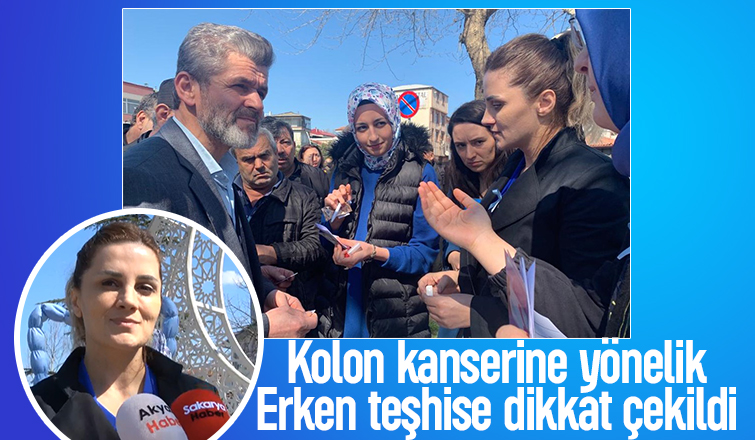 Akyazı'da kolorektal kanseri farkındalık etkinliği