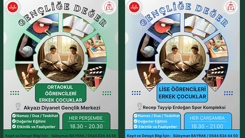 Akyazı'da lise ve ortaokul öğrencileri için Gençliğe Değer programı