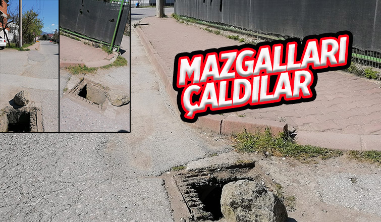 Akyazı'da mazgallar çalındı