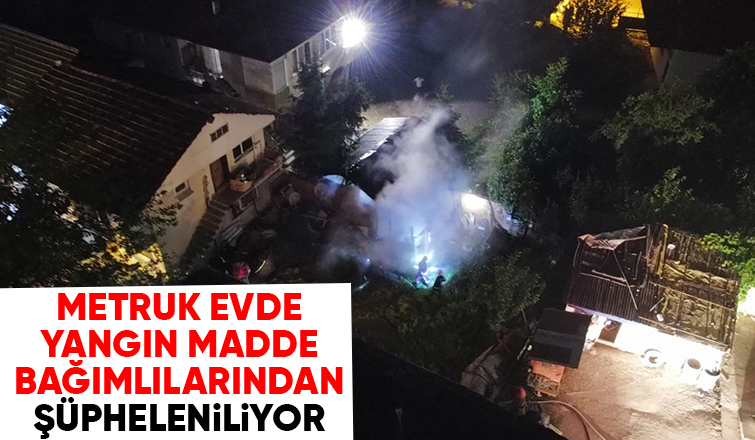 Akyazı'da metruk evde yangın