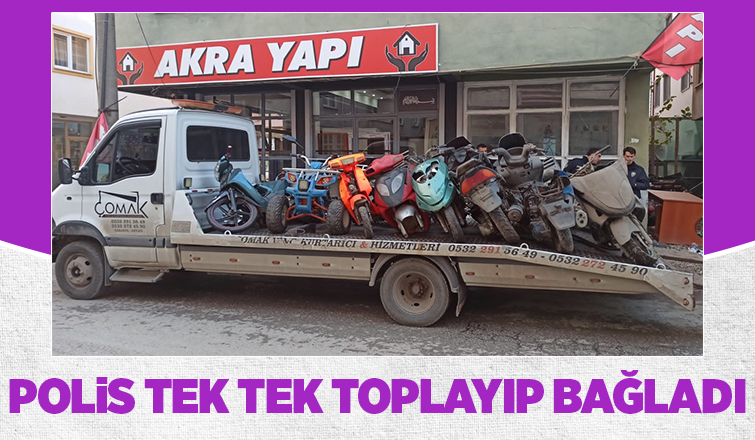 Akyazı'da motosiklet denetimi