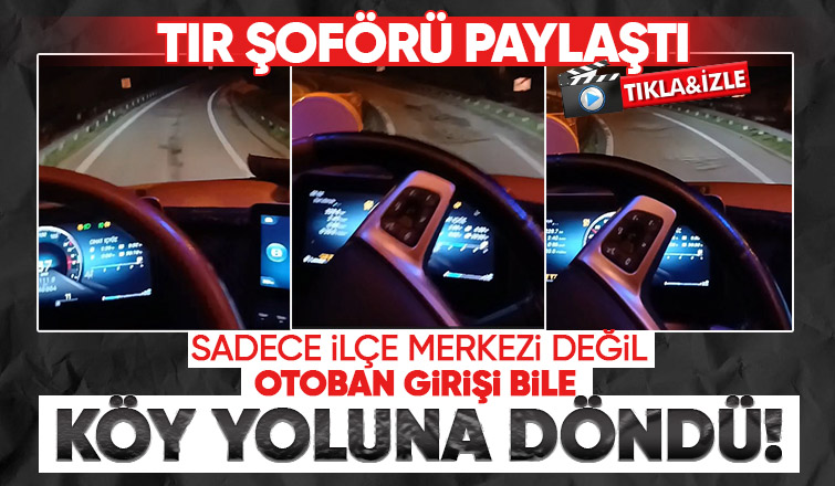 Akyazı'da otoban girişi bakımsızlıktan köstebek yuvasına döndü