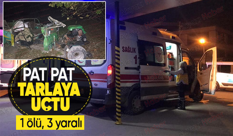Akyazı'da pat pat kazası: 1 ölü, 3 yaralı