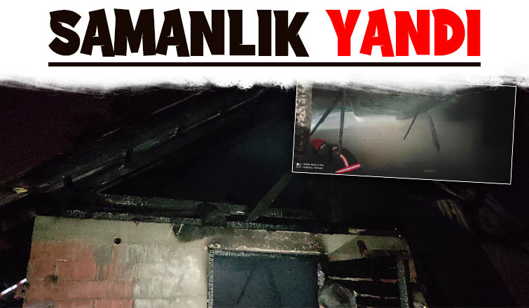 Akyazı'da samanlık yangını