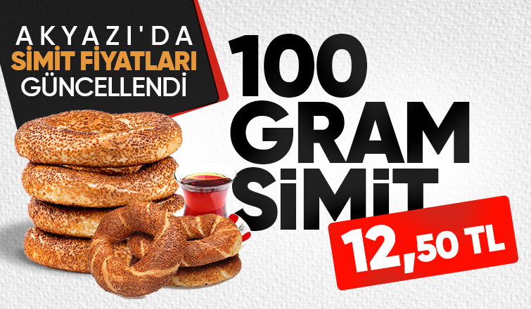 Akyazı'da Simit Fiyatı 12,50 tl oldu