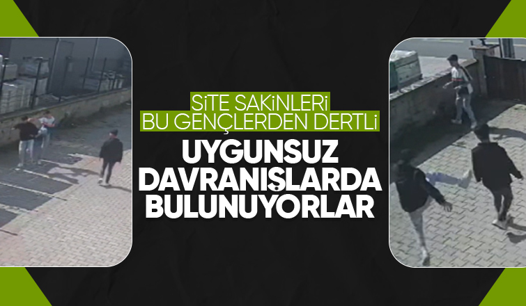 Akyazı'da site sakinleri bu gençlerden şikayetçi